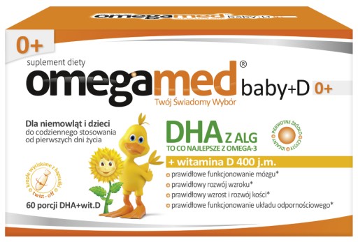 Omegamed Baby DHA + Витамин D 0+ 60 капсул
