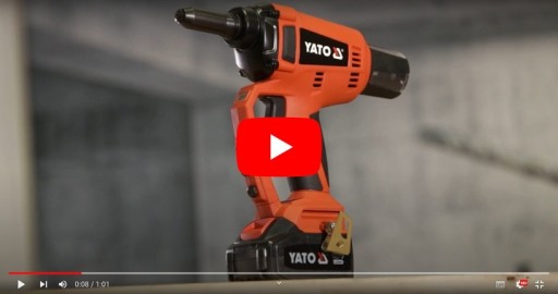 Заклепочник YATO Бесщеточный AKU 18V 2040kg 20KN