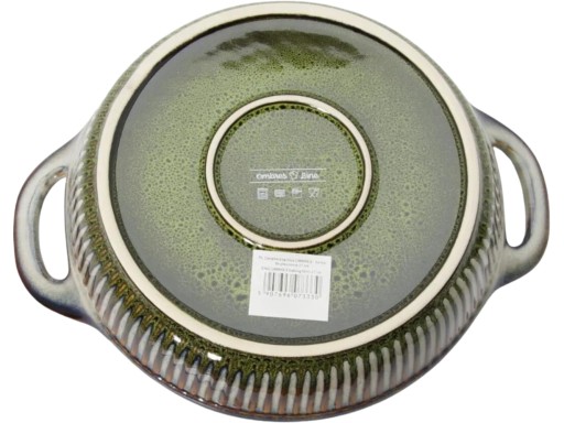 CERAMICZNE Naczynie ŻAROODPORNE do zapiekania, Z uchwytami - 27 cm, 800 ml