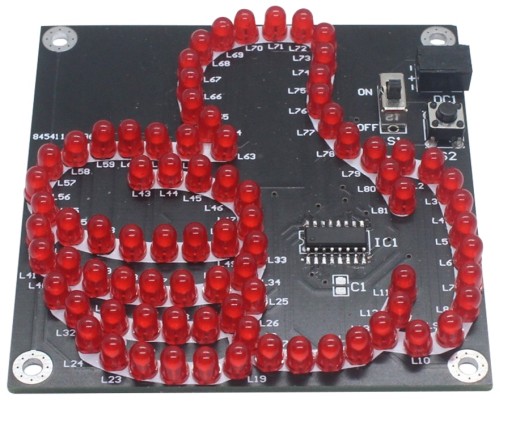 OK Мигающий палец 81LED для самостоятельной сборки