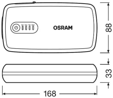 Стартер от аккумулятора Osram, 13000 мАч, усилитель