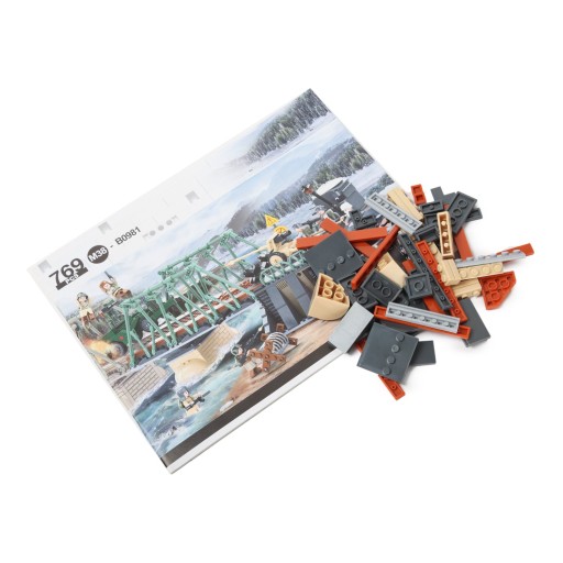 Кирпичи Битва на мосту Джип-ловушка Армейский БУНКЕР ПИСТОЛЕТ 2 шт. LEGO Оружие.