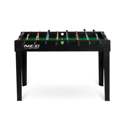 STÓŁ DO GRY W PIŁKARZYKI NEOSPORT 118X61X79 CM CIEMNY CZARNY WYTRZYMAŁY