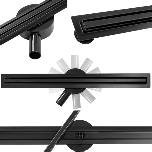 ЛИНЕЙНЫЙ ДРЕН ECO360 SLIM BLACK 60 - CALANI