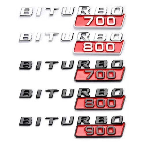 2 шт. 3d ABS Biturbo 700 800 900 логотип автомобильное крыло эмблема значок наклейка для меня