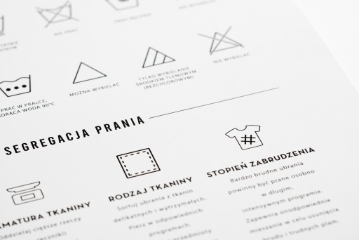 Plakat Pranie A4 do pralni