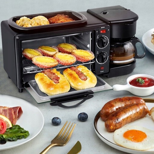 Мини-духовка МИНИ СВЧ С КОФЕ 1050 Вт 0 л черная