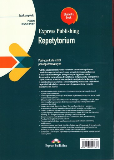 Repetytorium J. Angielski Rozszerzony Matura 2024/2025 Express Publishing