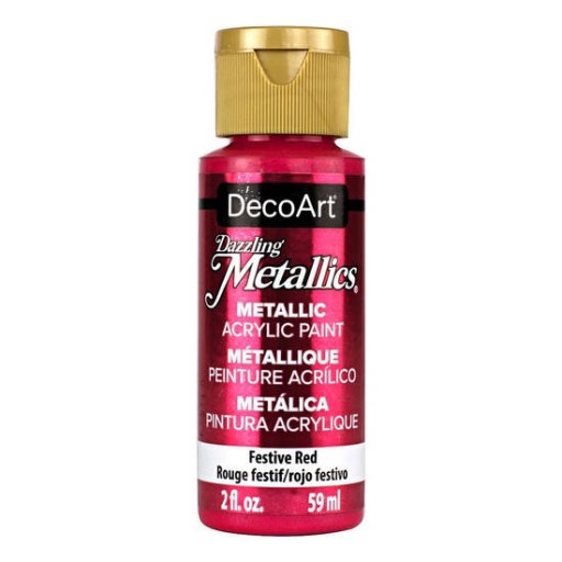 FARBA METALICZNA Dazzling Metallics - Festive Red - czerwona