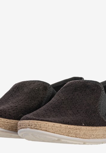 Espadryle Damskie BIG STAR Buty Tenisówki Wsuwane Modne Czarne FF276032 39