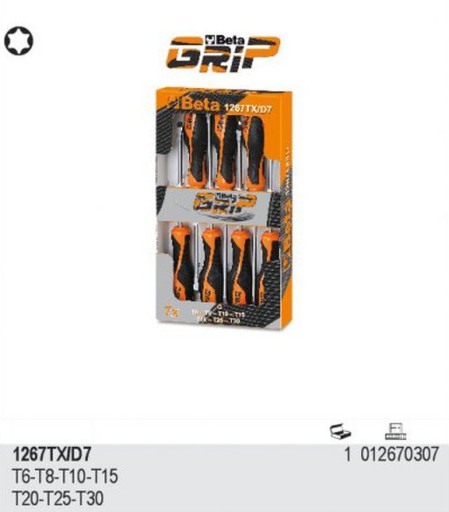 ОТВЕРТКИ НАБОР ОТВЕРТОК 1267 TORX 7SZ BETA