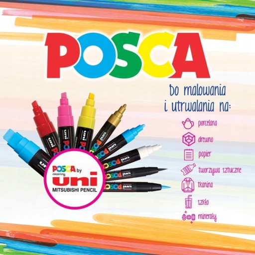 Marker akrylowy Kremowy Uni Posca PC-3M