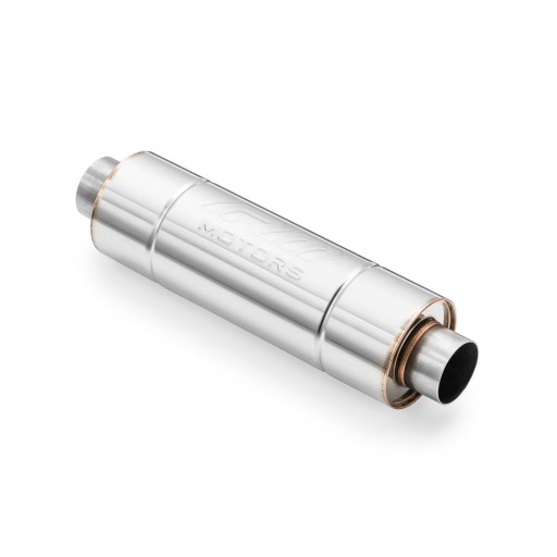 Sportowy Tłumik Przelotowy RM02 przetłoczenie dł.500mm/dolot 76mm/śr. 130mm