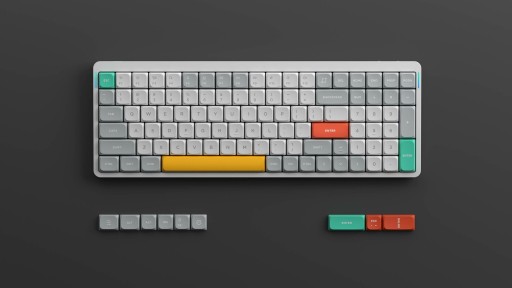 Беспроводная механическая клавиатура Nuphy Air96 V2 — ионный белый мох