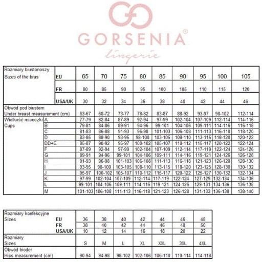 Biustonosz GORSENIA K496 PARADISE śmietanowy 85K