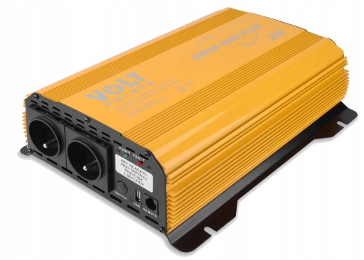 PRZETWORNICA NAPIĘCIA VOLT SINUS PLUS 24V 230V 4000W + PILOT