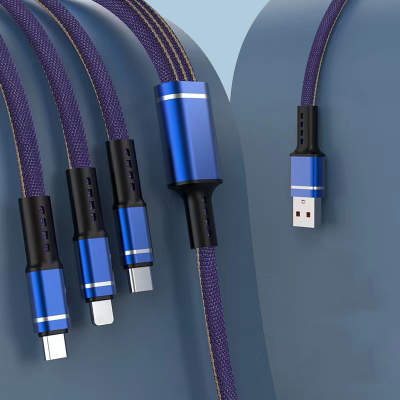 БЫСТРОЕ АВТОМОБИЛЬНОЕ ЗАРЯДНОЕ УСТРОЙСТВО 4xUSB 7A (3xQC) МОЩНЫЙ 66ВТ БЫСТРЫЙ КАБЕЛЬ 3-В-1