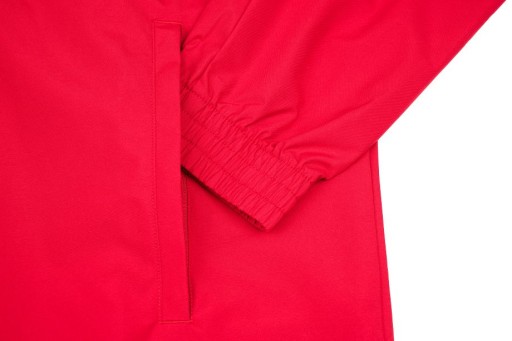 KURTKA ADIDAS DLA DZIECI PRZECIWDESZCZOWA SPORTOWA CZERWONY, 152 CM