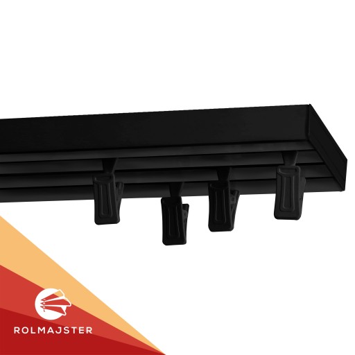 ПВХ потолок тройной карниз BLACK 680 см потолочный рельс лягушки