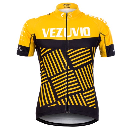 Męska koszulka rowerowa Vezuvio Lava Yellow rozmiar S
