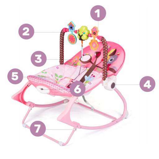 ДЕТСКОЕ ВЕДРО, КАЧАЛКА, ЛЮЛЬКА, ВИБРАЦИИ, МУЗЫКА 3в1 RICOKIDS