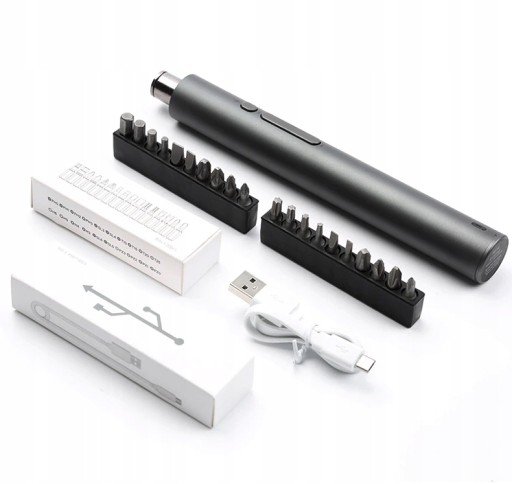 ЭЛЕКТРИЧЕСКАЯ ОТВЕРТКА АККУМУЛЯТОРНАЯ ОТВЕРТКА KS-882036 USB + 20 БИТ 23в1