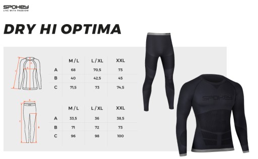 Odzież męska bielizna termoaktywna Spokey L/XL DRY HI OPTIMA