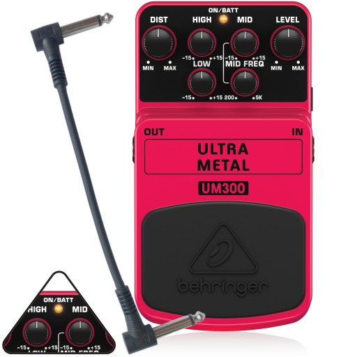 Гитарный эффект Behringer UM300 Ultra Metal + КАБЕЛЬ