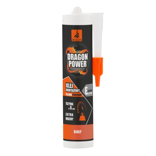 DRAGON POWER STRONG МОНТАЖНЫЙ КЛЕЙ 280мл БЕЛЫЙ