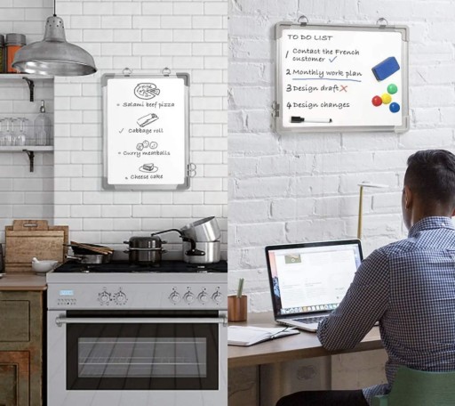 TABLICA MAGNETYCZNA BIAŁA SUCHOŚCIERALNA 100X150 CM +MARKERY MAGNESY GRATIS