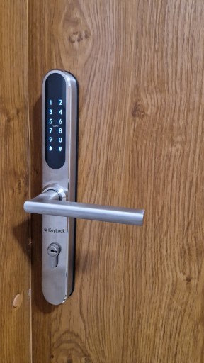 KeyLock Elektroniczny zamek na kod do apartamentu rozstaw zamka 72mm