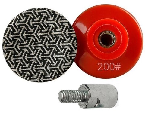 Tarcza dysk pad polerski diamentowy do szlifowania gresu płytek 50 mm G200