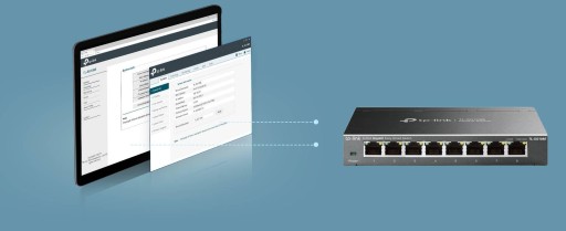 КОММУТАТОР TP-LINK TL-SG108E 8 ГИГАБИТНЫХ ПОРТОВ 1000 МБ/с