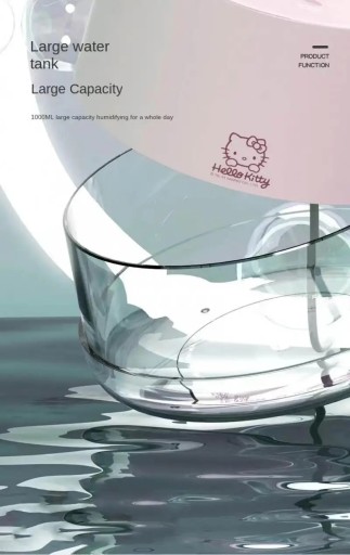 Sanrio Hello Kitty 1000 мл ароматерапевтический увлажнитель для дома, спальни, ночи