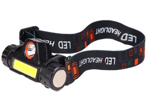 LAMPKA CZOŁOWA LATARKA CZOŁÓWKA LED COB USB MAGNES