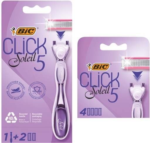 BIC Soleil Click женская бритва 5 + 6 картриджей