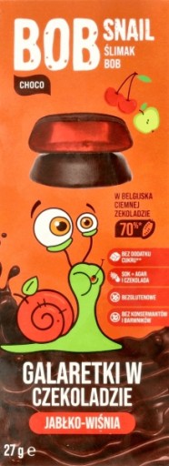 SNAIL Bob Snail JELLY яблочно-вишнёвый в шоколаде 27 г | ЗАКУСКА