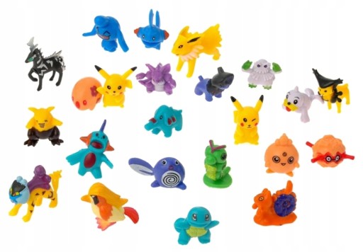 БОЛЬШОЙ НАБОР ФИГУРОК POKEMON GO, 24 ФИГУРКИ ПИКАЧУ.