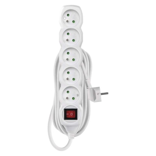 EMOS P1512 Удлинитель с выключателем, 5 розеток, 2 м