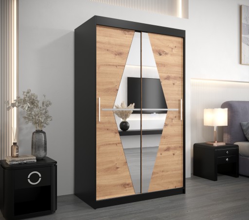 Szafa przesuwna do salonu nowoczesna B 120 cm