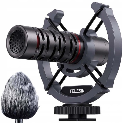 НАПРАВЛЕННЫЙ МИКРОФОН TELESIN MIC-VM02 С ФИЛЬТРОМ