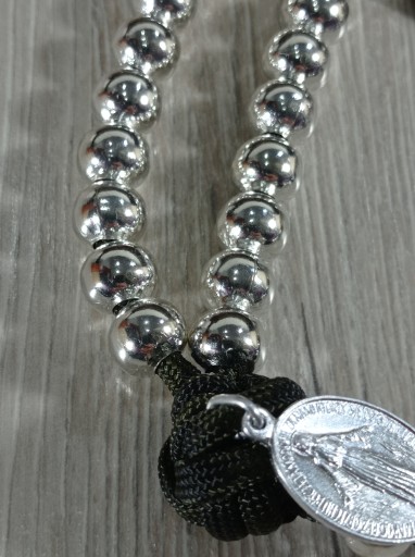 Мужской ROSARY WARRIOR OF MARY Парашютный шнур Паракорд Шарики 10 мм