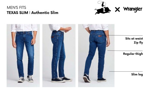 Wrangler TEXAS SLIM Silkyway EPIC SOFT ELASTYCZNE SPODNIE JEANSOWE W32 L30