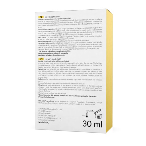 APIS RE-VIT C Эссенция с витамином С 10% 30мл