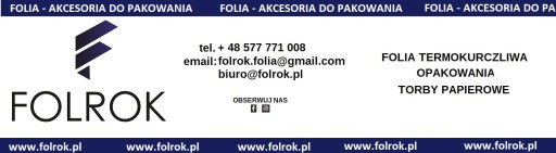 FOLIA TERMOKURCZLIWA POLIOLEFINA 45 cm / 25 mikronów