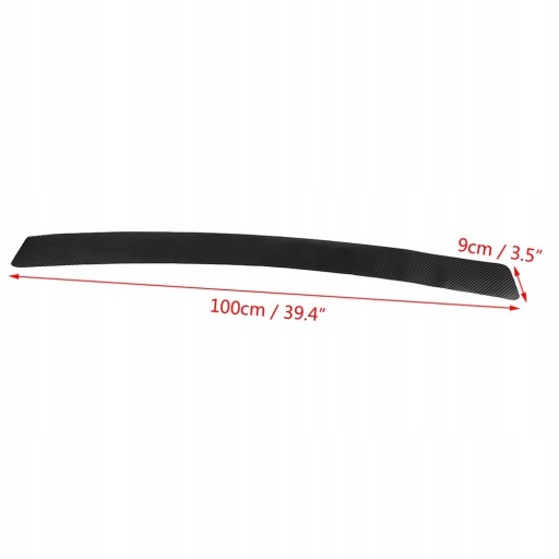 Naklejka Folia Ochronna Na Zderzak Carbon 100cm