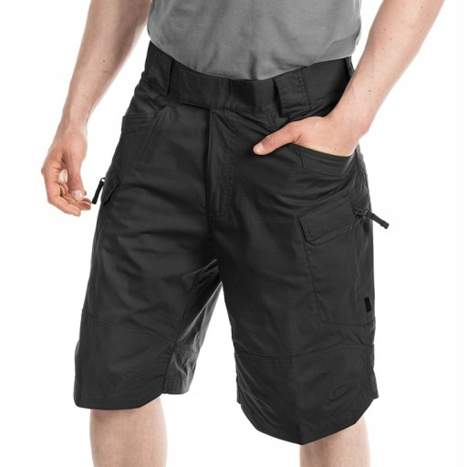 SPODENKI KRÓTKIE MESKIE BÓJOWKI HELIKON UTS 8.5 SZORTY WOJSKOWE CZARNE XL