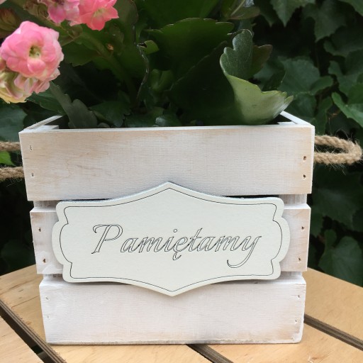TABLICZKA DREWNO PAMIĘTAMY 10SZT PIKI STROIK GRÓB