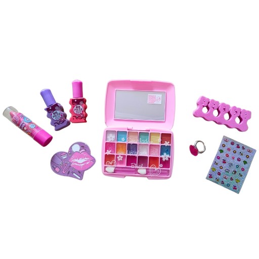 BEAUTY SET ПАЛИТРА ТЕНЕЙ ГУБНАЯ ПОМАДА ЛАК