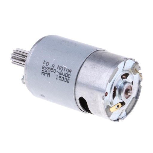 Akcesoria silnikowe dla dzieci 6V 550 10 zębów 10mm